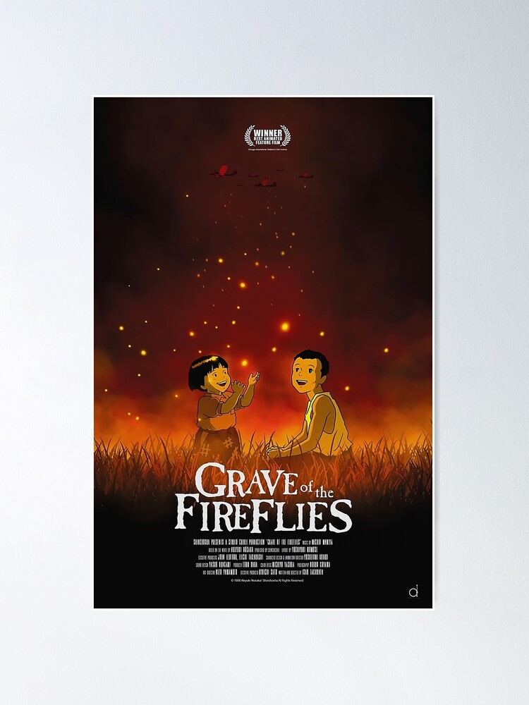 Grave of the Fireflies movie poster on Behance