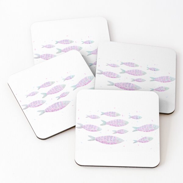 Item preview, Pink fishes designed and sold by queenseptienna.