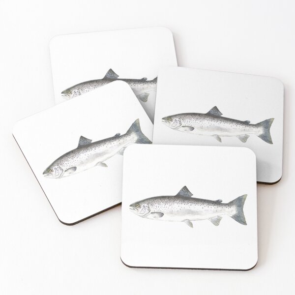 Item preview, Atlantic Salmon Fish Watercolor Art designed and sold by jjomally1.