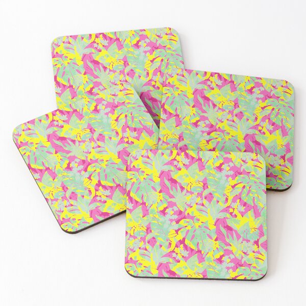 Item preview, Floral, leaf, pink, forest, tropic, sun, hawaii designed and sold by Alessandro Remo Mazzoni Remotextiles.