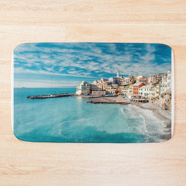 Item preview, Oia, Greece, Aqua Blue Ocean, Beach Town designed and sold by newburyboutique.