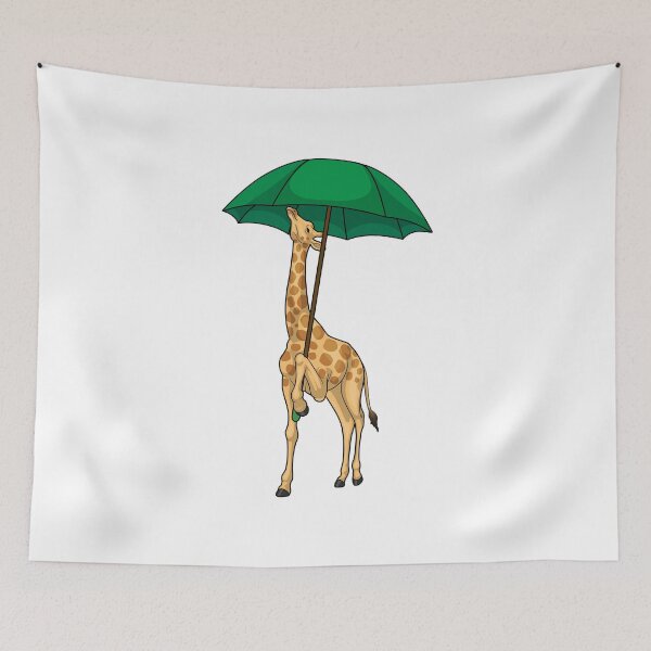 Item preview, Giraffe Raining Umbrella designed and sold by Snabdesign84.