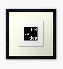 Helvetica - Timeless Font Framed Print