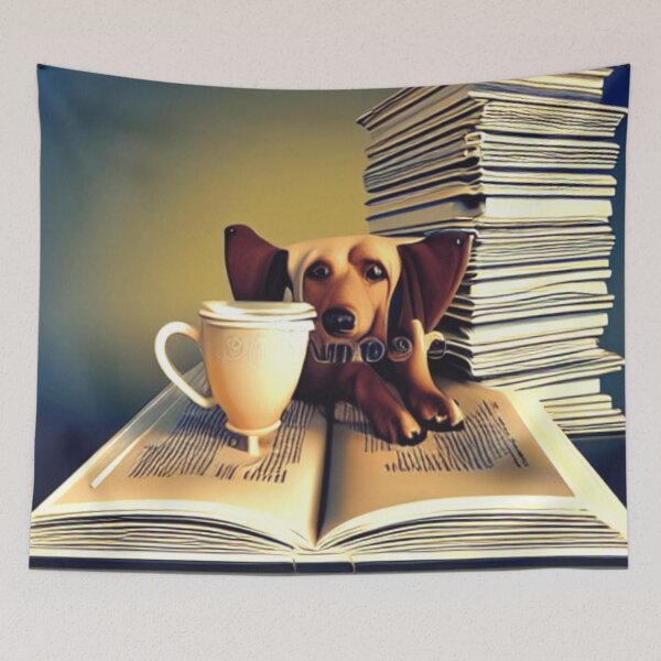 Item preview, Dogs Books And Coffee Dog Reader Coffee Quote designed and sold by skolfid brows ⭐⭐⭐⭐⭐ (5.0).