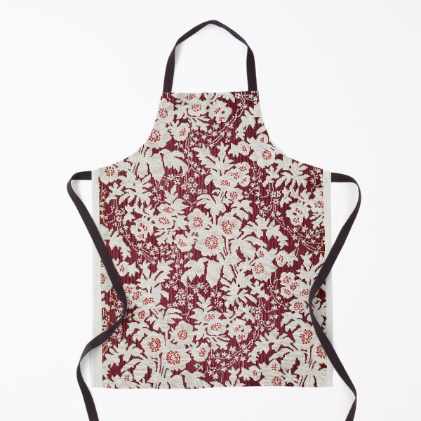 Item preview, Vintage Red Floral Silk Pattern designed and sold by GazCoDesign.