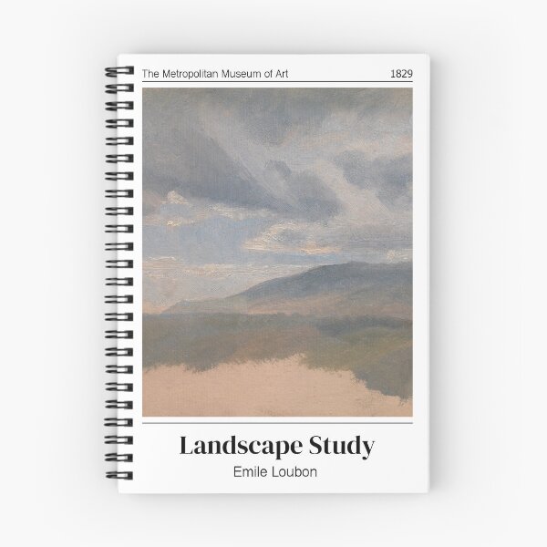 Item preview, “Landscape Study” (1829) Painting by Emile Loubon designed and sold by Art by Amanda.