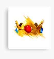 Minimalist Princess Toadstool Canvas Print
