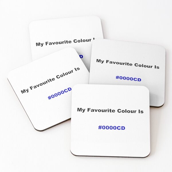 Item preview, My Favourite Colour Is #0000CD designed and sold by kiippers.