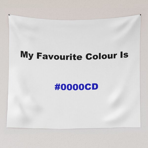 Item preview, My Favourite Colour Is #0000CD designed and sold by kiippers.