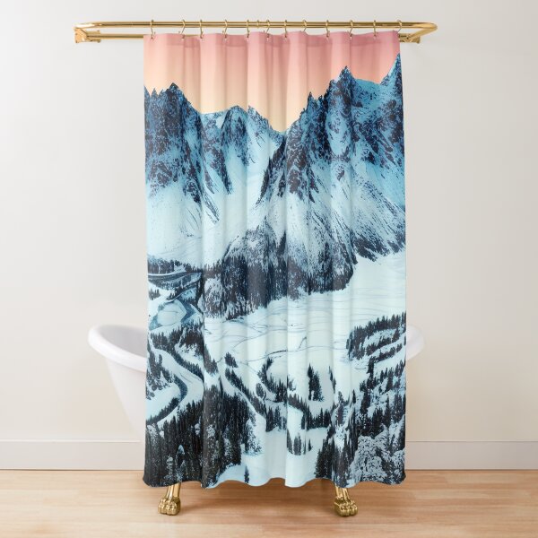 Item preview, Snowy mountain range at sunset in a Beautiful Winter Scene designed and sold by Chardo55.