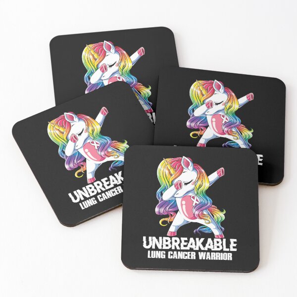 Item preview, Lung Cancer Awareness - Unicorn Lung Cancer Warrior Ribbon UNBREAKABLE designed and sold by Fernandezf.