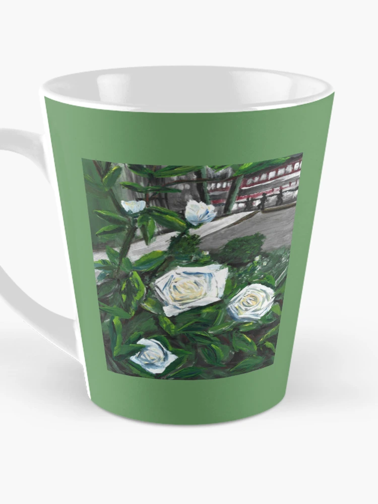 Thumbnail 3 of 4, Coffee Mug, Danmarksplass -Roses designed and sold by Rina Arling.