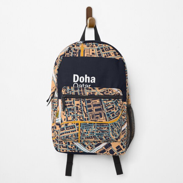 Item preview, Map of Doha Qatar designed and sold by wamuigaworld.