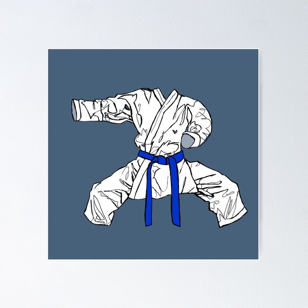 Martial Arts: Yellow Belt Katate Gi  Poster for Sale by danceink