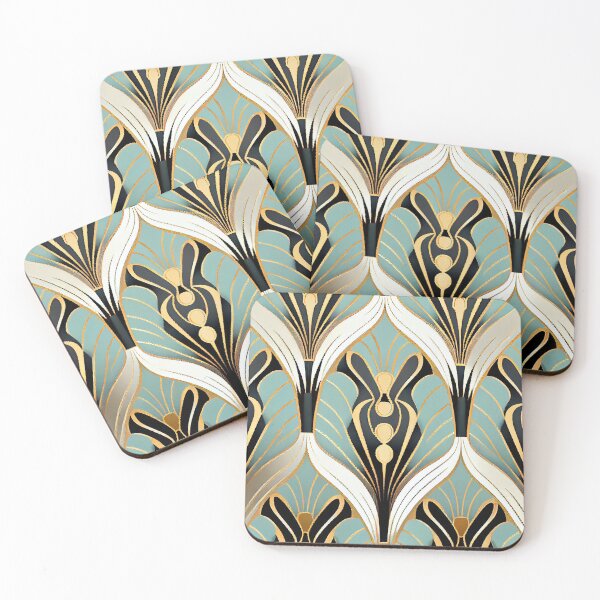 Item preview, Brilliant Cool Hollywood Regency Pattern Digital Painting designed and sold by CodeAndColors.