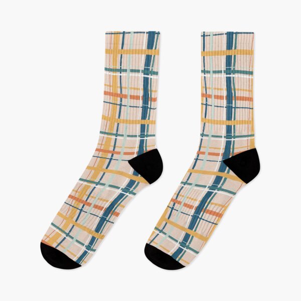 Item preview, Cowboy Plaid - orange designed and sold by K. Pastva Illustration.