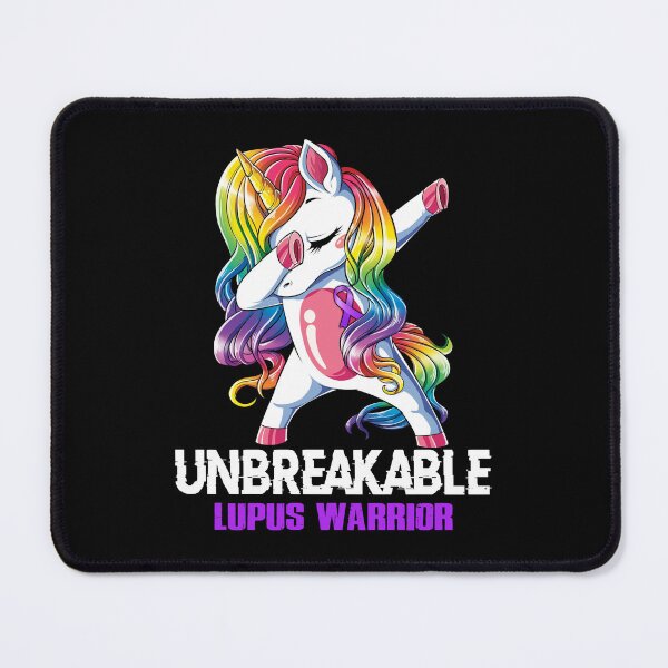 Item preview, Lupus Awareness - Unicorn Lupus Warrior Ribbon UNBREAKABLE designed and sold by Fernandezf.