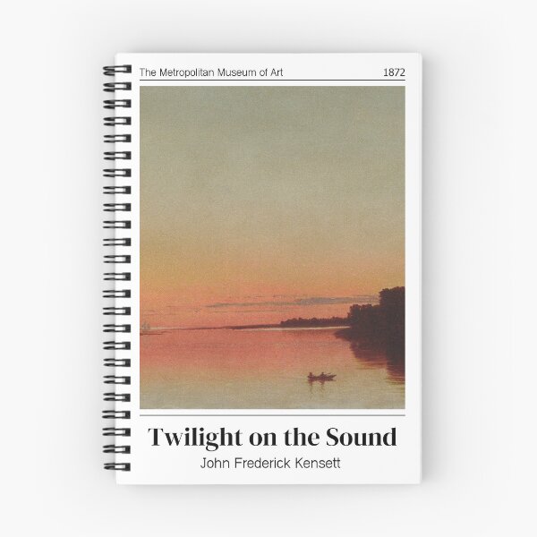 Item preview, “Twilight on the Sound” (1872) Painting by John Frederick Kensett designed and sold by Art by Amanda.