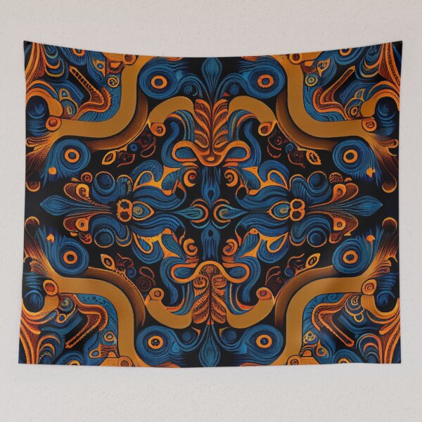 Item preview, Balanced Dramatic Eclectic Pattern Digital Painting designed and sold by CodeAndColors.