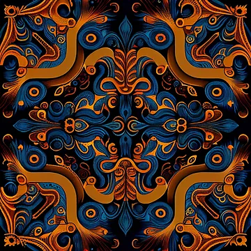Vorschaubild zum Design Balanced Dramatic Eclectic Pattern Digital Painting von CodeAndColors