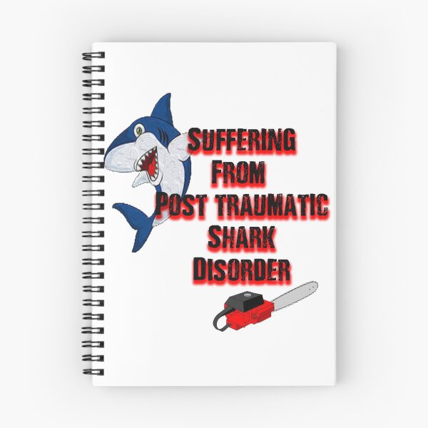 Item preview, SUFFERING FROM POST TRAUMATIC SHARK DISORDER - FUNNY SHARK ATTACK DESIGN  designed and sold by Iskybibblle.