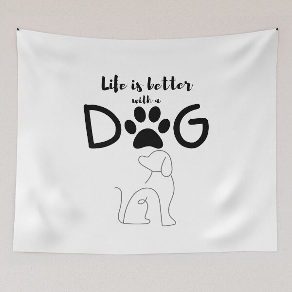 Item preview, Life is better with a dog designed and sold by Abeer’s Art.
