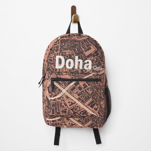 Item preview, Map of Doha Qatar designed and sold by wamuigaworld.
