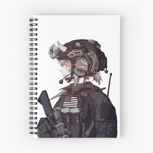 Item preview, Military Anime Girl designed and sold by kittiescuties.