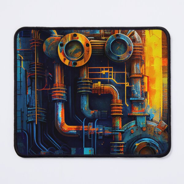 Artikelvorschau, Artistic Vibrant Industrial Pattern Digital Painting entworfen und verkauft von CodeAndColors.