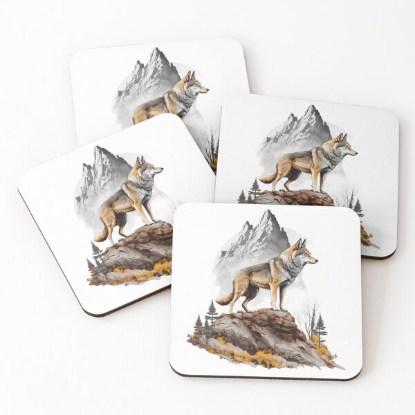 Item preview, Mountain Wolf designed and sold by paintwithgreen.