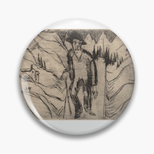 Item preview, Ernst Ludwig Kirchner The Wanderer (1922) designed and sold by TeeARTHY.