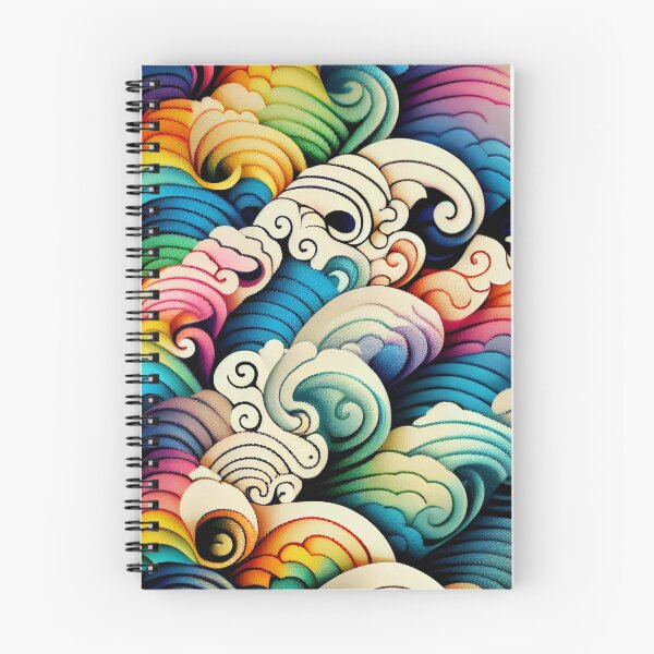 Item preview, Cool Rainbow Thick Asian Pattern Digital Painting designed and sold by CodeAndColors.