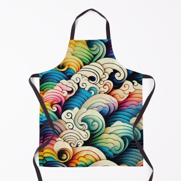 Item preview, Cool Rainbow Thick Asian Pattern Digital Painting designed and sold by CodeAndColors.