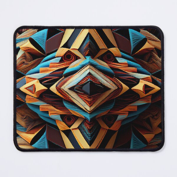 Item preview, Complex Angular Southwestern Pattern Digital Painting designed and sold by CodeAndColors.