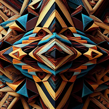 Vorschaubild zum Design Complex Angular Southwestern Pattern Digital Painting von CodeAndColors