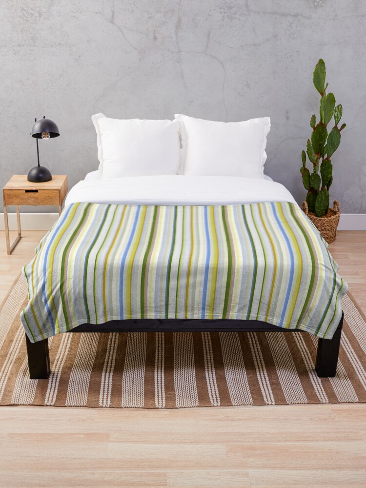 Thumbnail 1 of 6, Throw Blanket, Multi Color Abstract Retro Pattern. designed and sold by IlustradoArts.