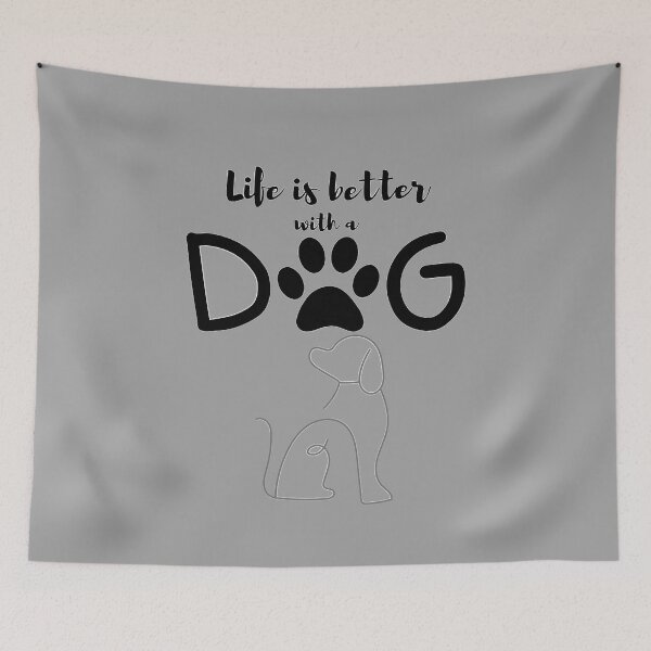 Item preview, Life is better with a dog designed and sold by Abeer’s Art.