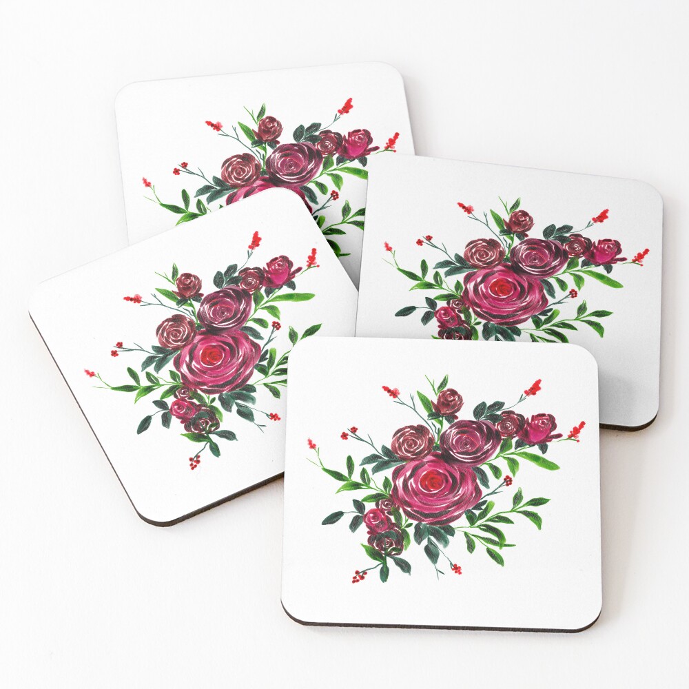 Item preview, Coasters (Set of 4) designed and sold by ColorStrokesbyH.