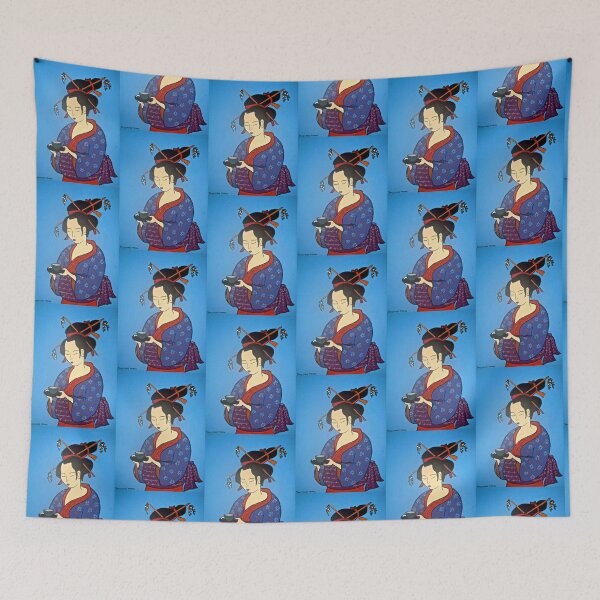 Artikelvorschau, Geisha mit Teetasse entworfen und verkauft von Shulie1.