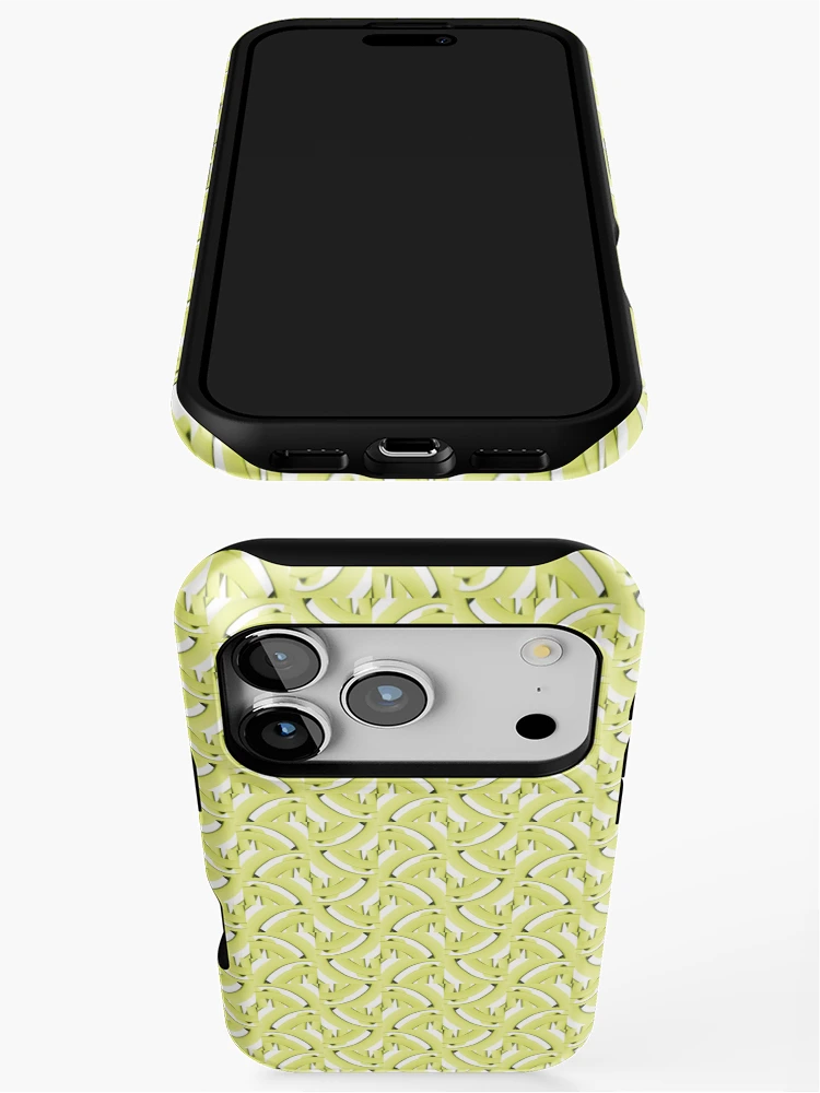 Thumbnail 3 of 4, iPhone Case, Green lemon pattern designed and sold by Work of art Shop.