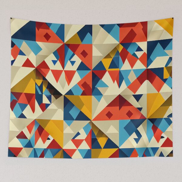 Item preview, Angular Designer Country Pattern Digital Painting designed and sold by CodeAndColors.