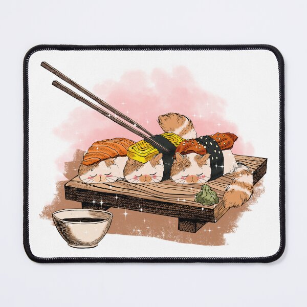 Item preview, Cat Nigiri Sushi Roll Love Foodie Cute Funny Sushibar Japanese Sushiroll Sushi Lover Cute Gift Sashimi Sarcastic Delicious Hungry Cute Seafood Temaki Japan Dinner Cute Birthday Foodlover designed and sold by EpsilonEridani.