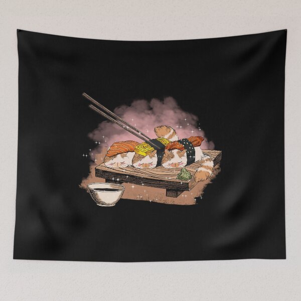 Item preview, Cat Nigiri Sushi Roll Love Foodie Cute Funny Sushibar Japanese Sushiroll Sushi Lover Cute Gift Sashimi Sarcastic Delicious Hungry Cute Seafood Temaki Japan Dinner Cute Birthday Foodlover designed and sold by EpsilonEridani.