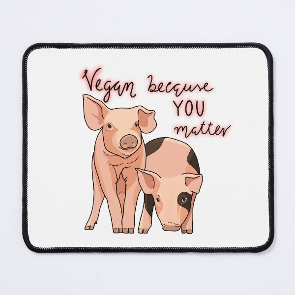 Item preview, Vegan because animals matter designed and sold by LiloLunaArt.