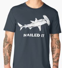 Nailed It Hammerhead Shark Funny Vintage Design Men's Premium T-Shirt