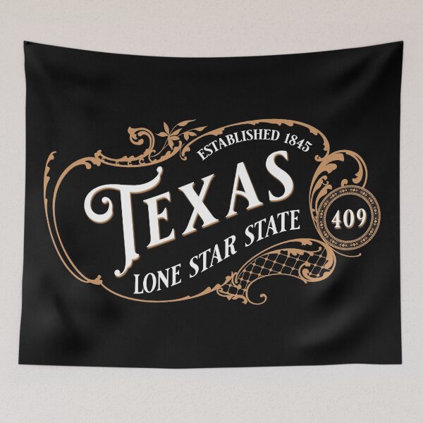 Item preview, Texas Ornate Vintage Antique State Area Code 409 designed and sold by itsrturn.