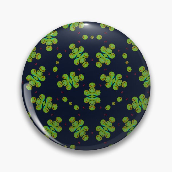 Item preview, Striking Jasmine Green Black and Red Seamless Pattern Print designed and sold by protegra.