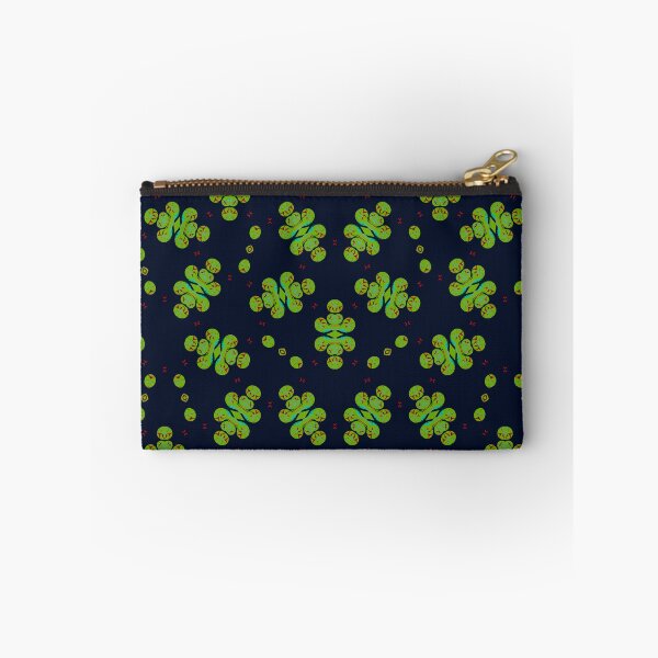 Item preview, Striking Jasmine Green Black and Red Seamless Pattern Print designed and sold by protegra.