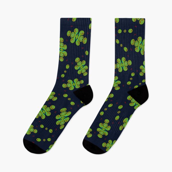 Item preview, Striking Jasmine Green Black and Red Seamless Pattern Print designed and sold by protegra.
