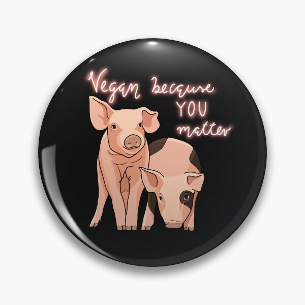 Item preview, Vegan because animals matter designed and sold by LiloLunaArt.